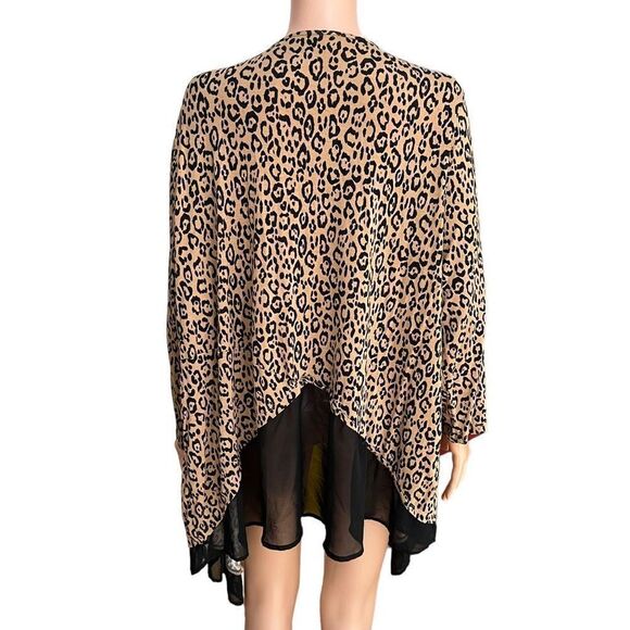 Lane Bryant animal print open front cardigan size 18/20 - Picture 3 of 6